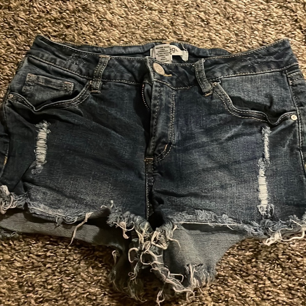 Size 4 distressed jean shorts